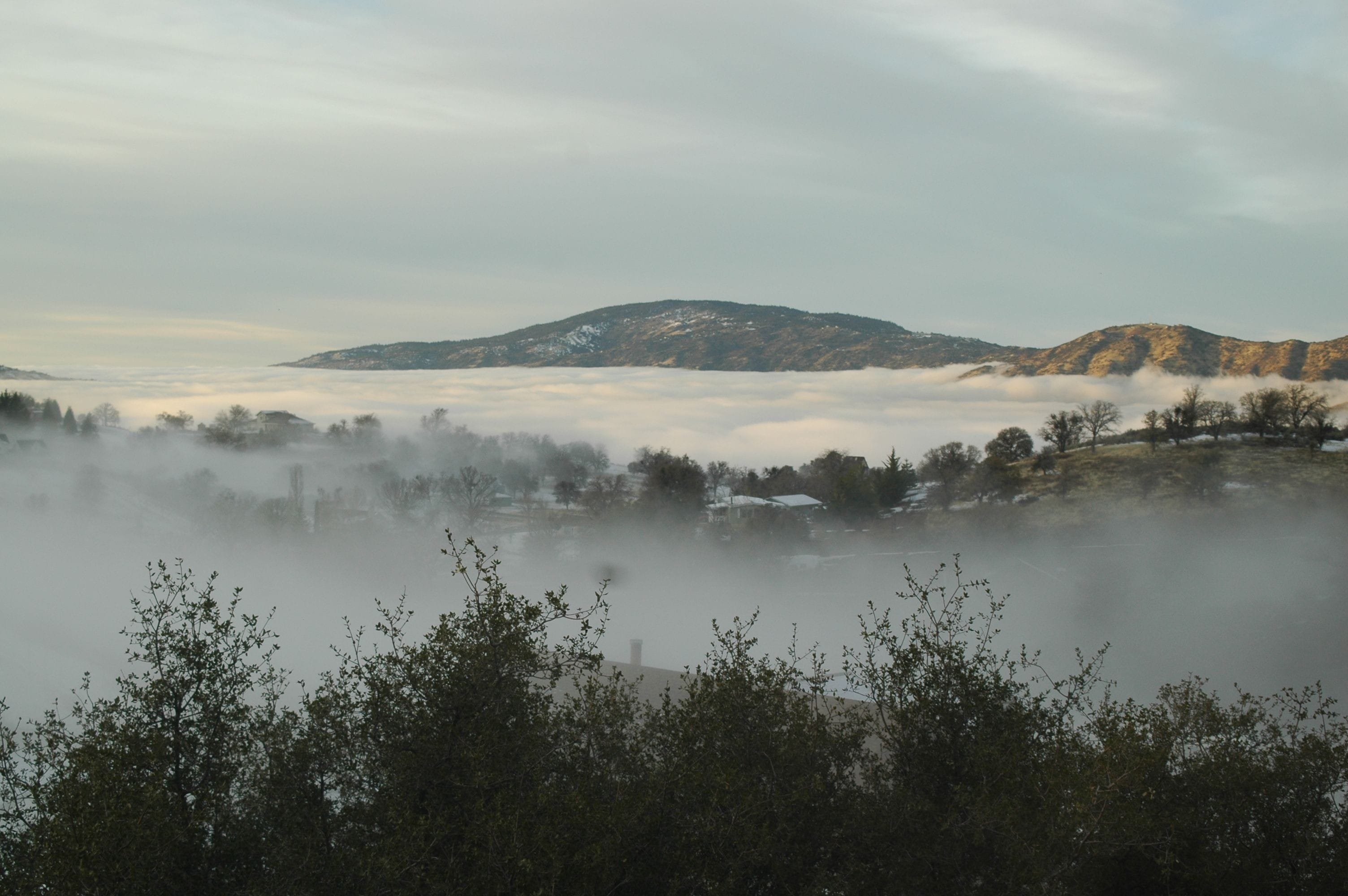 Fog rolling in from San Juaquin Valley CourtseyJohn Hasselbrink